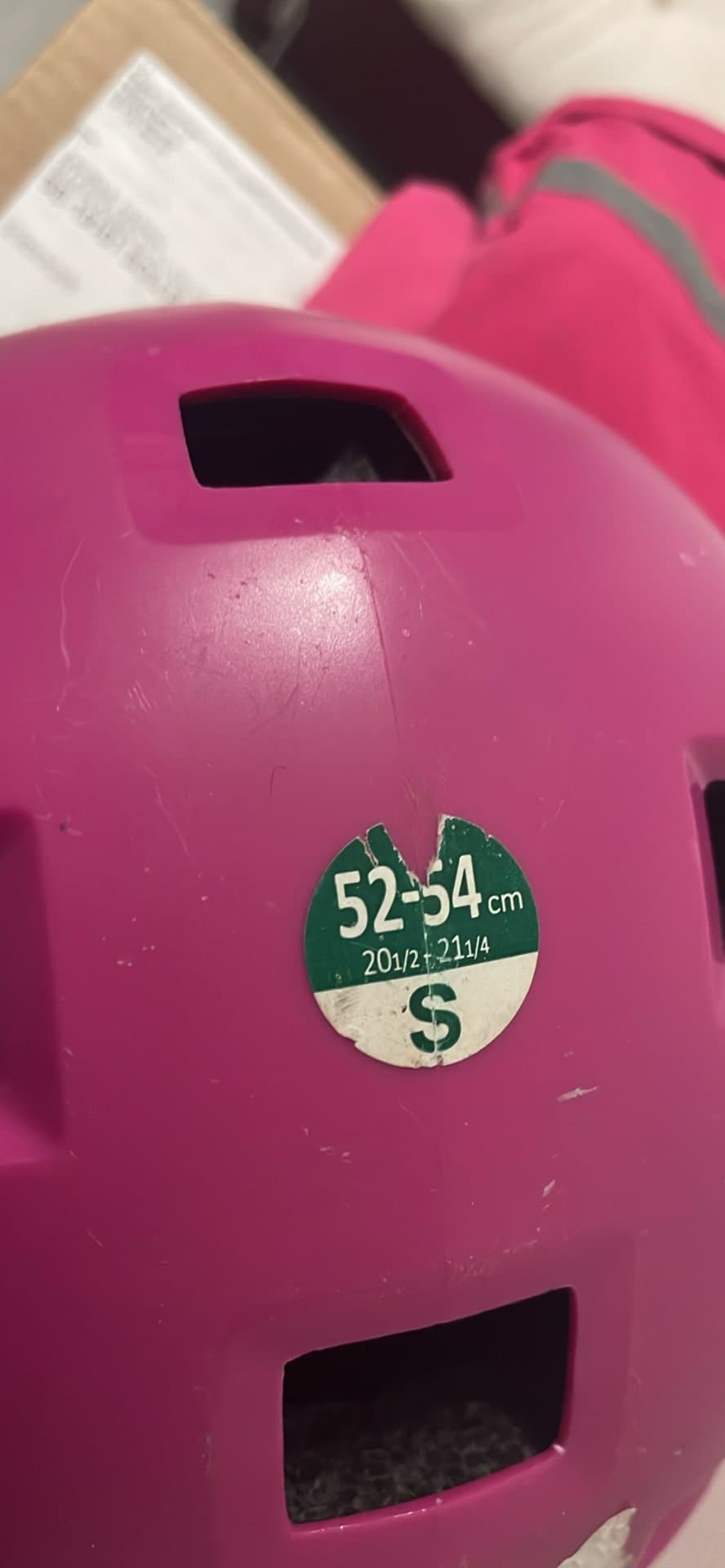 Rosa Cykelhjälm Storlek S