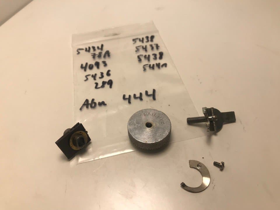 reservdelar Abu 444, här: 5434,78A,4093,5436,38,37+++broms komplett