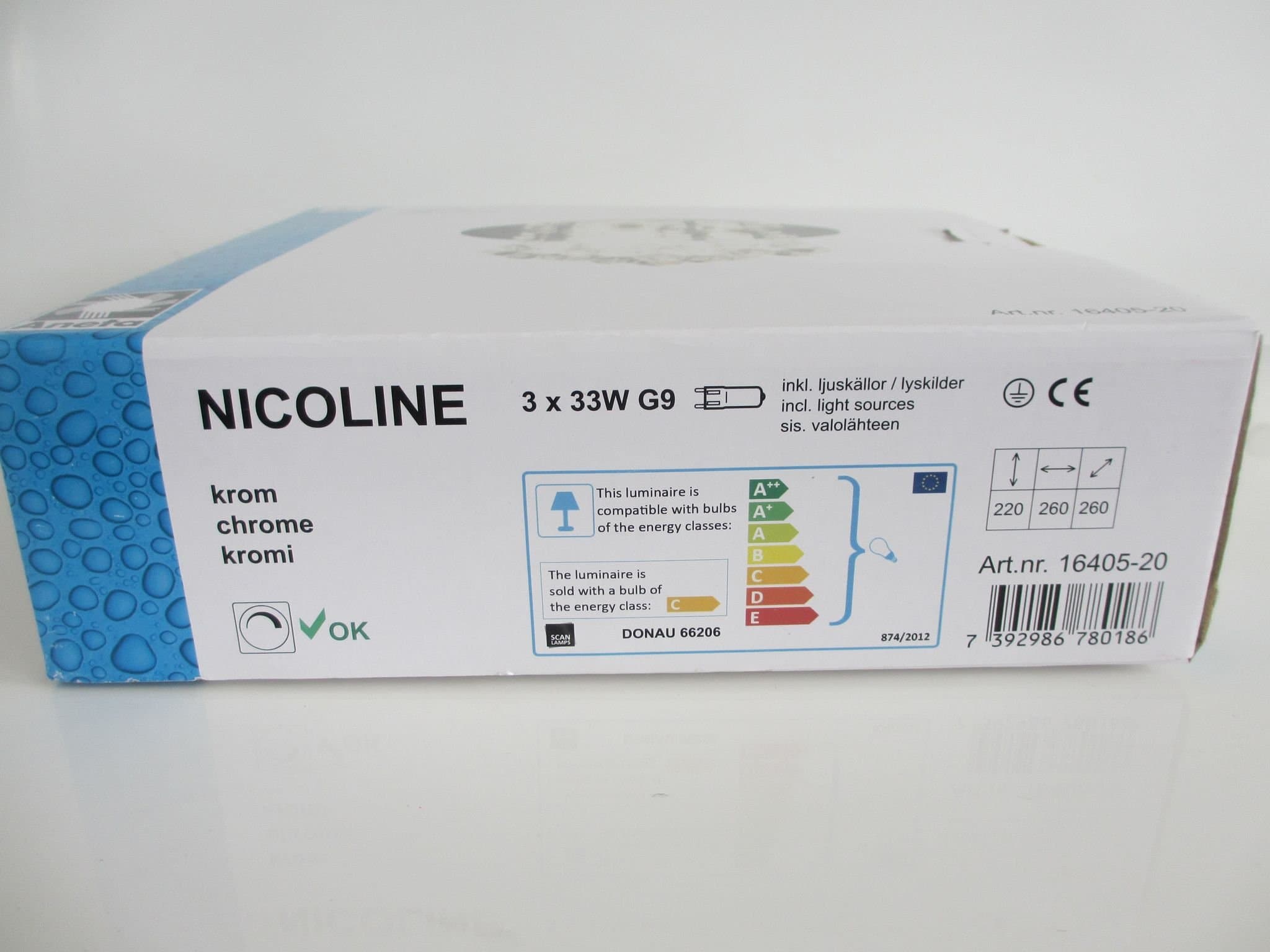 TILLFÄLLE Nicoline D26 badrumslampa NY Aneta lighting