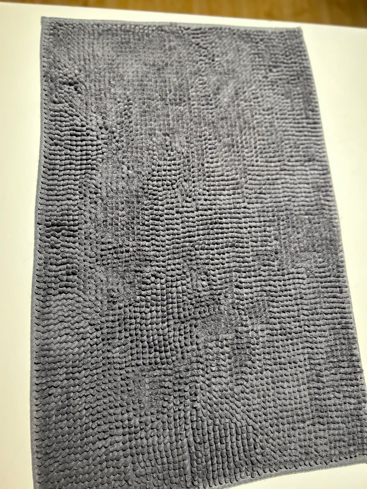 Badrumsmatta mörkgrå 80x50cm