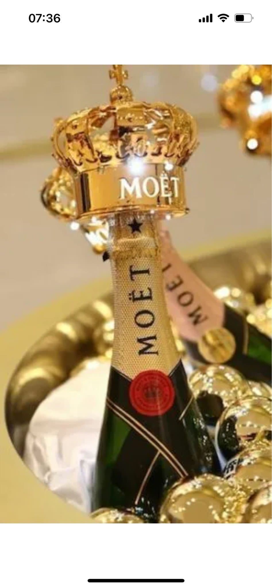 Moet & Chandon blinkande led usb ljuskrona ny i förpackning lyxig present