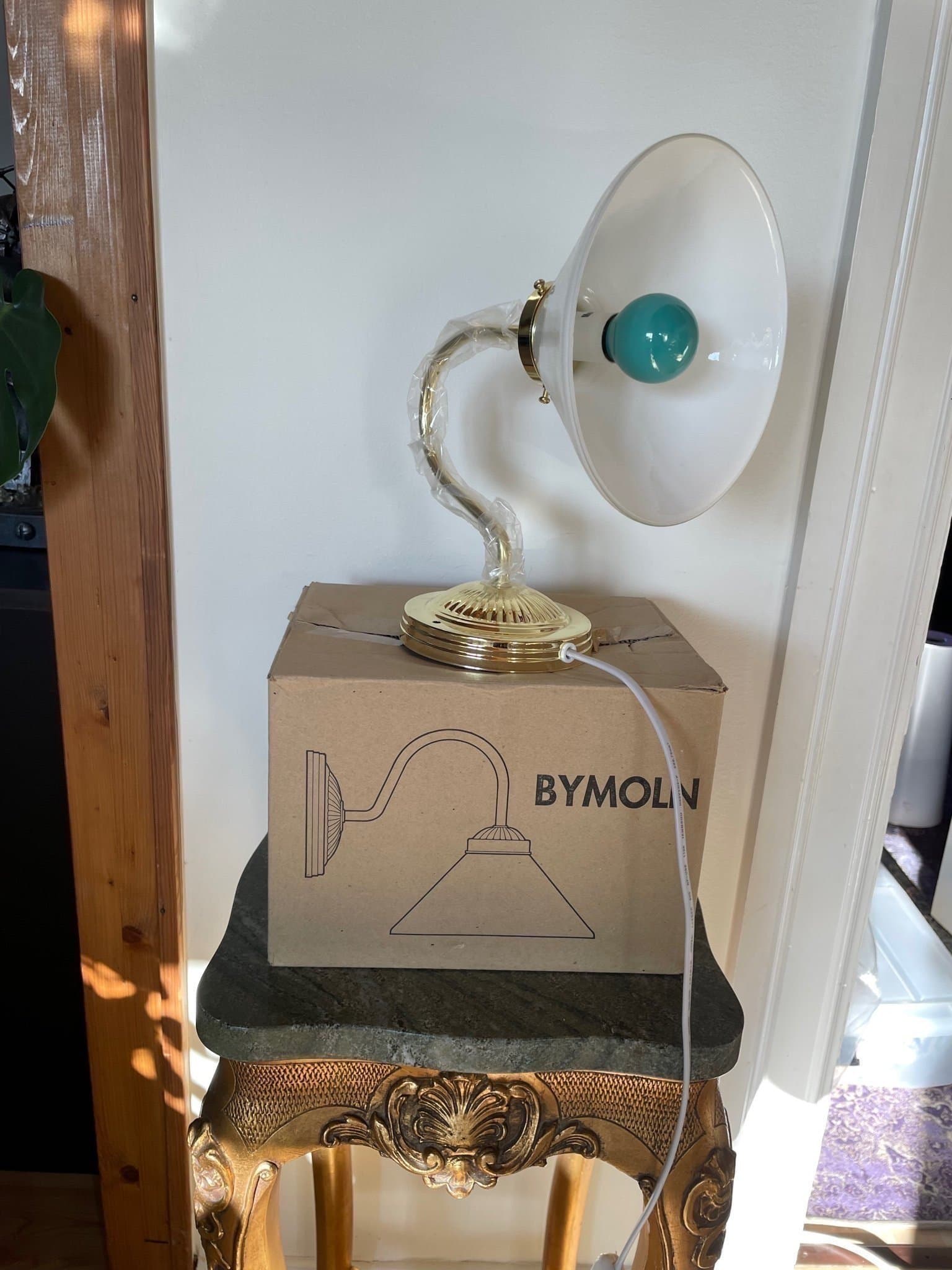 Vintage IKEA BYMOLN Vägglampa (1994) – Oanvänd i Originalförpackning