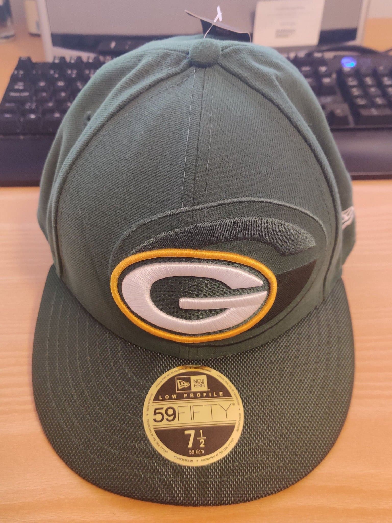 Greenbay Packers New Era 59Fifty keps Storlek 7 1/2 NY NFL