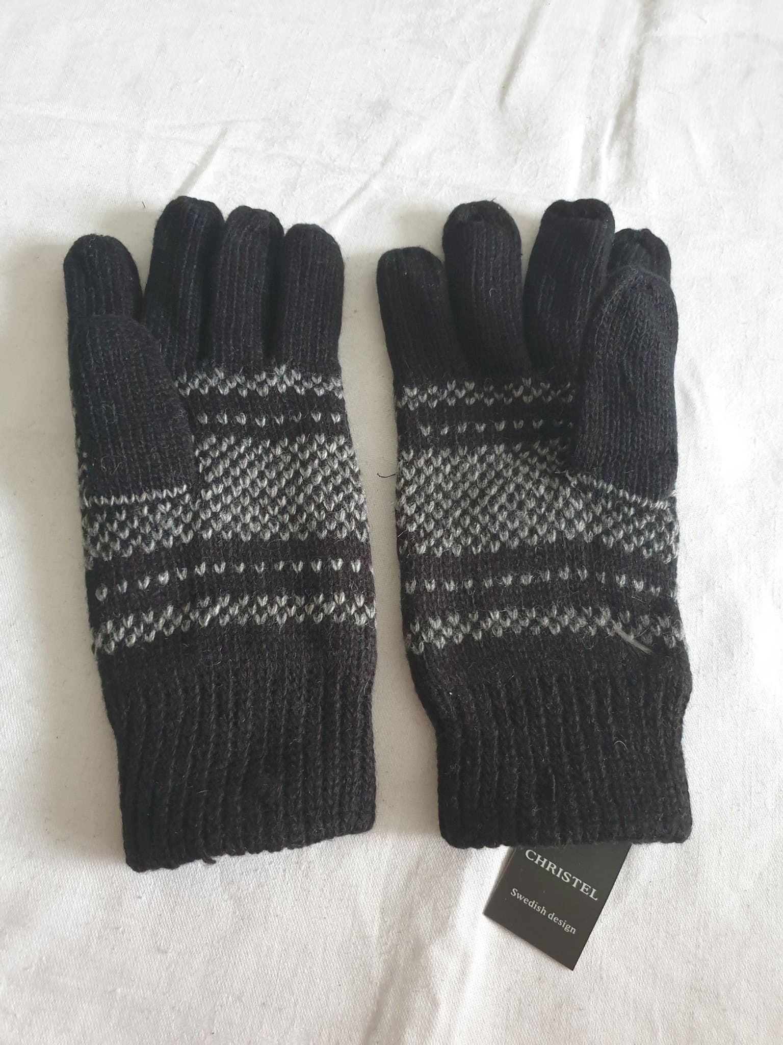 Nya fingervantar, fodrade ull vantar från Christel Sweden, storlek one size