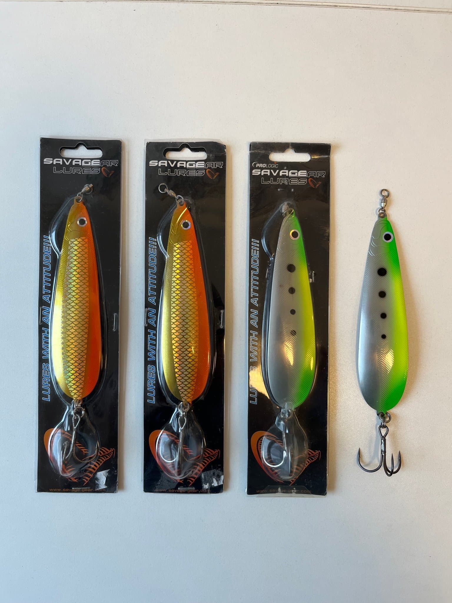 4 oanvända Savage Gear Herring Spoon