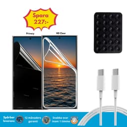 Samsung Galaxy S22 Ultra - 2 Pack Ultratunn Skärmskydd-ingår Laddare & Sugkopps