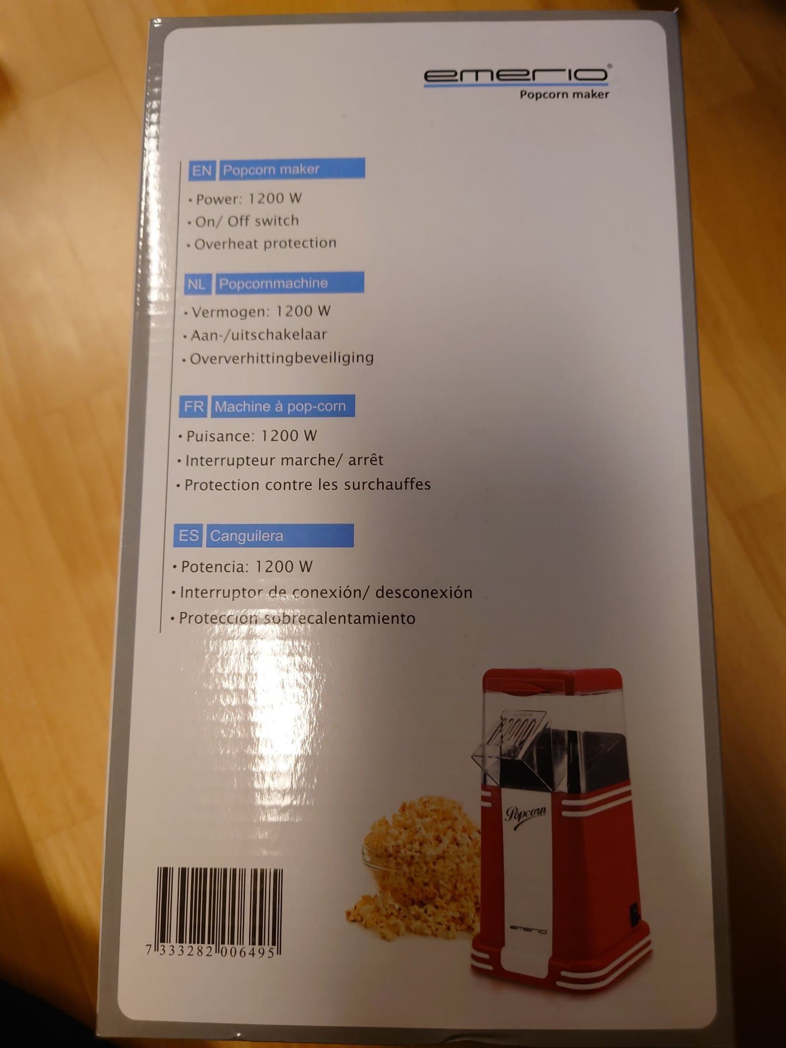 Emerio popcorn maskin helt ny!