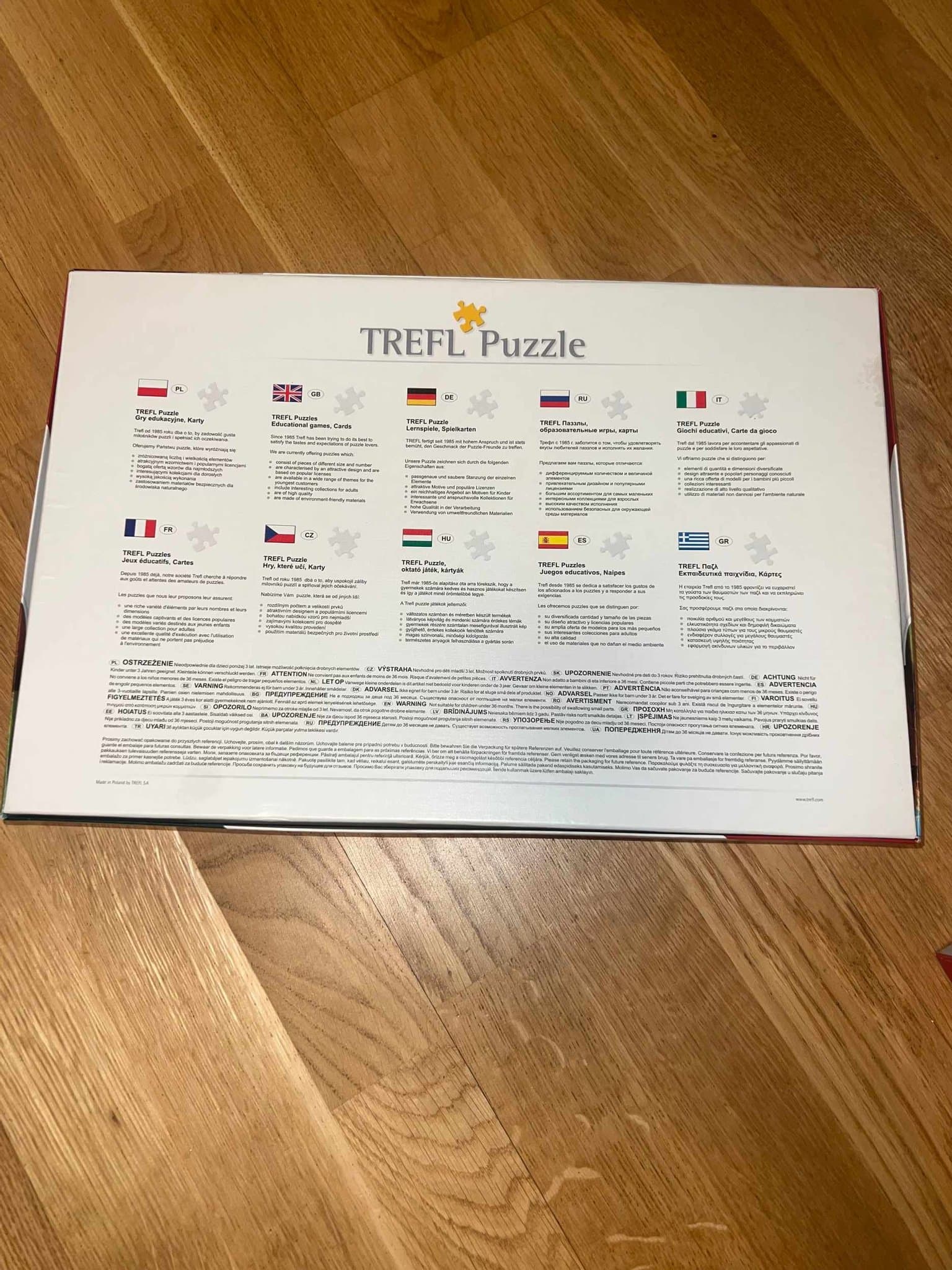 Stort Puzzel med 500 bitar från Trefl Med hästar