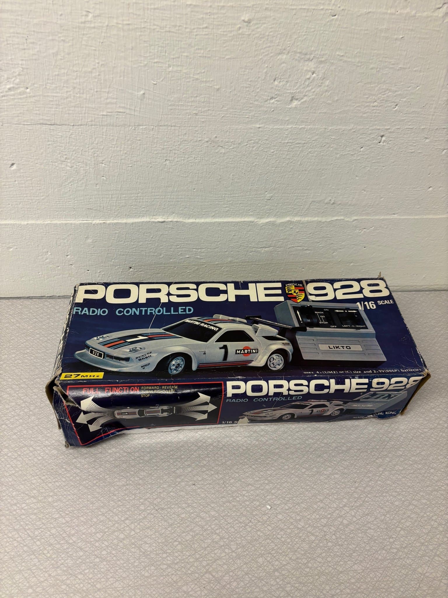 Porsche 928 Radiostyrd Bil 1:16 Skala