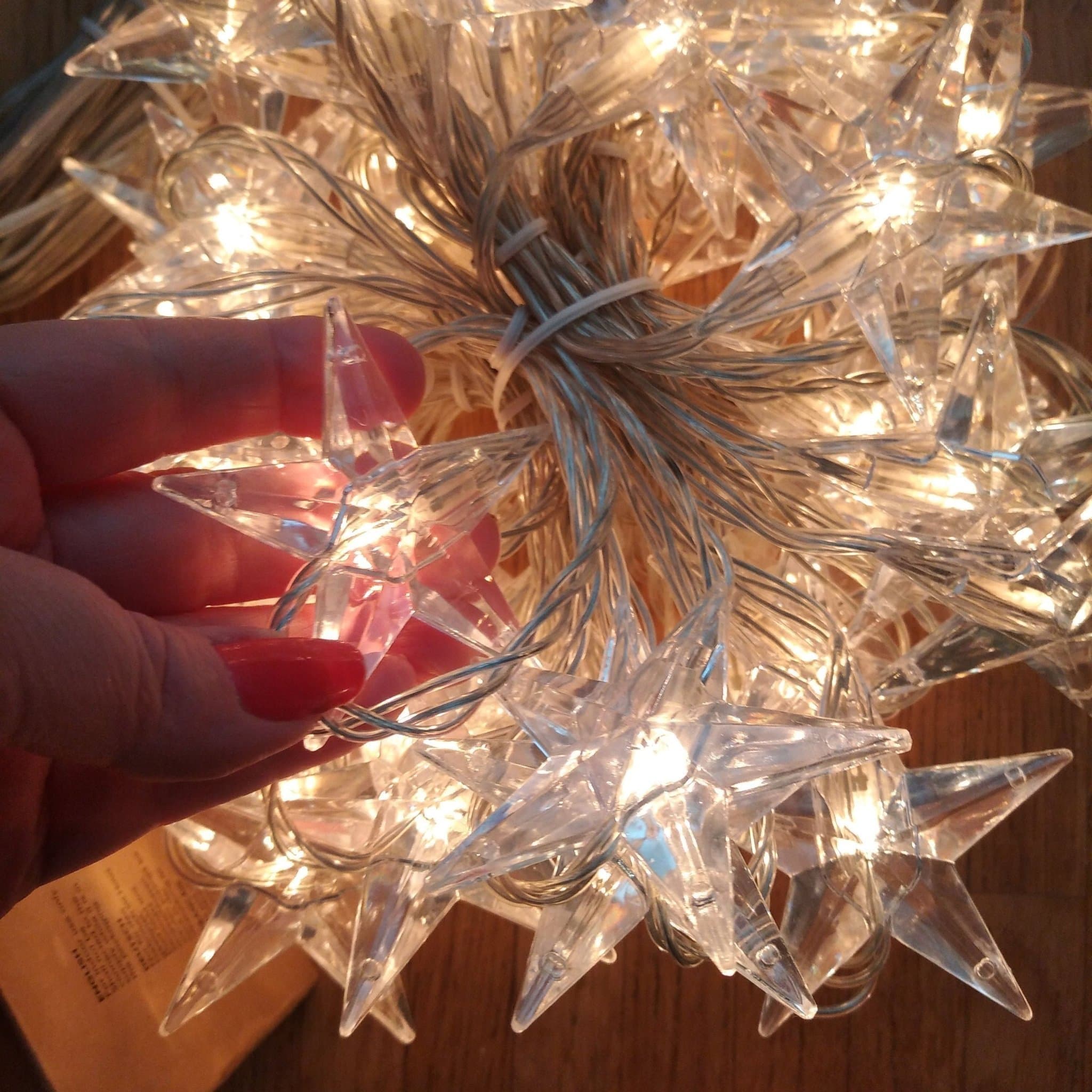 IKEA Glänsa ljusgardin Ljusslinga med Stjärnor ,