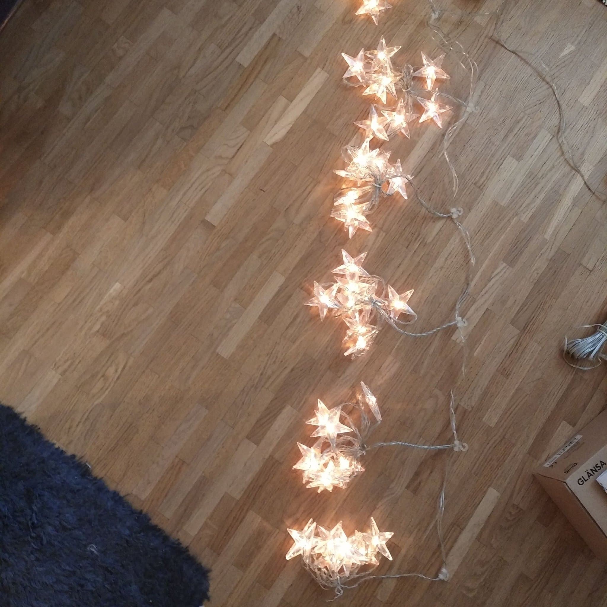 IKEA Glänsa ljusgardin Ljusslinga med Stjärnor ,