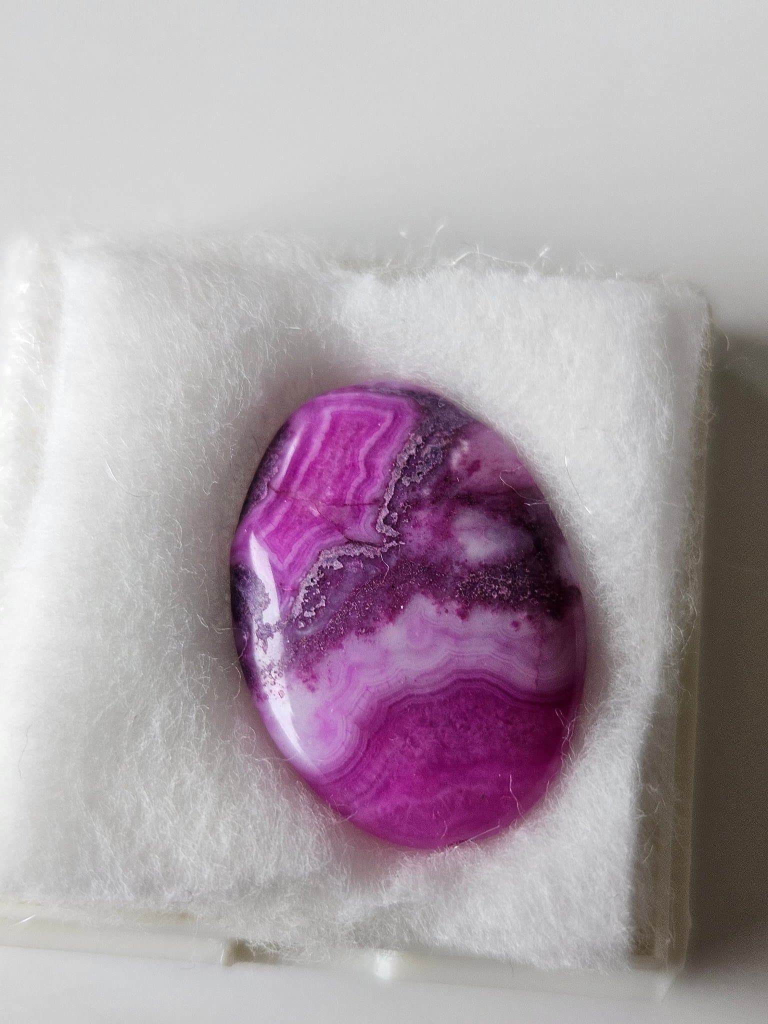 Hänge av natursten agat 25 x 18 mm