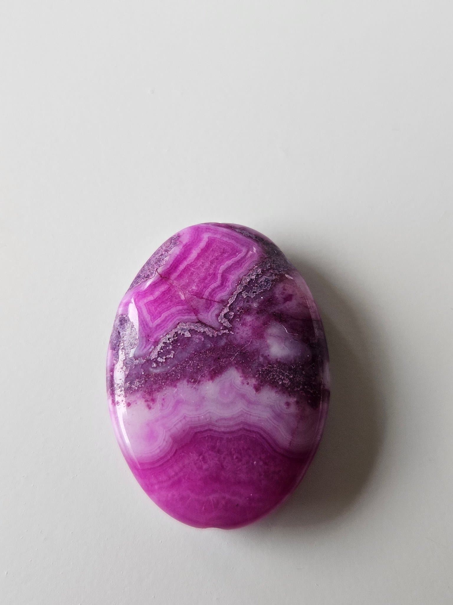 Hänge av natursten agat 25 x 18 mm