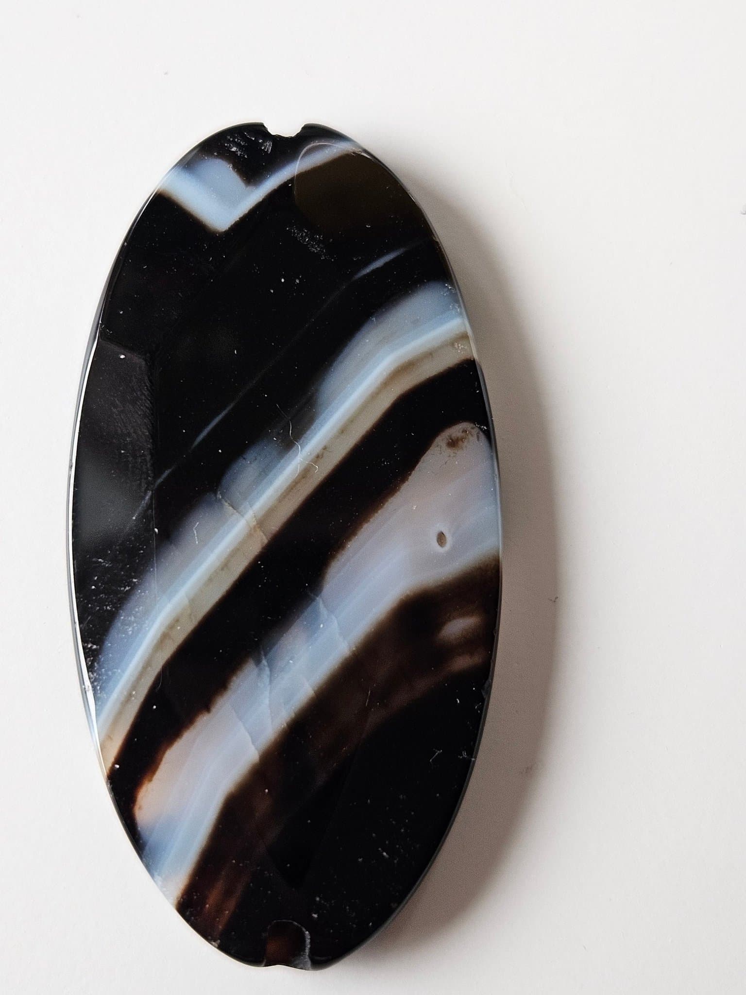 Hänge av natursten agat 25 x 49 mm