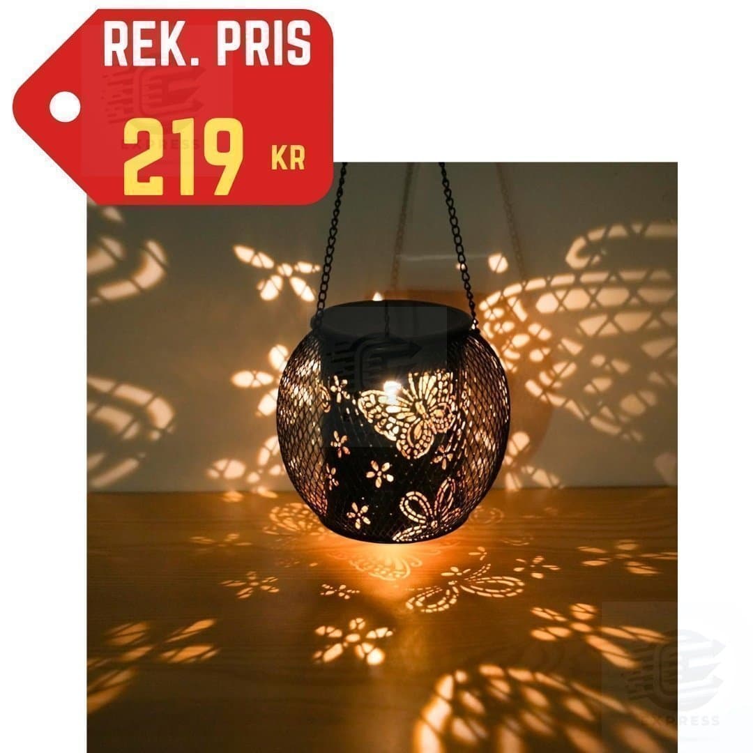 NY LED Solcellslampa Utomhus •IP65• Fjärilsdesign•Miljövänlig & Energibesparande