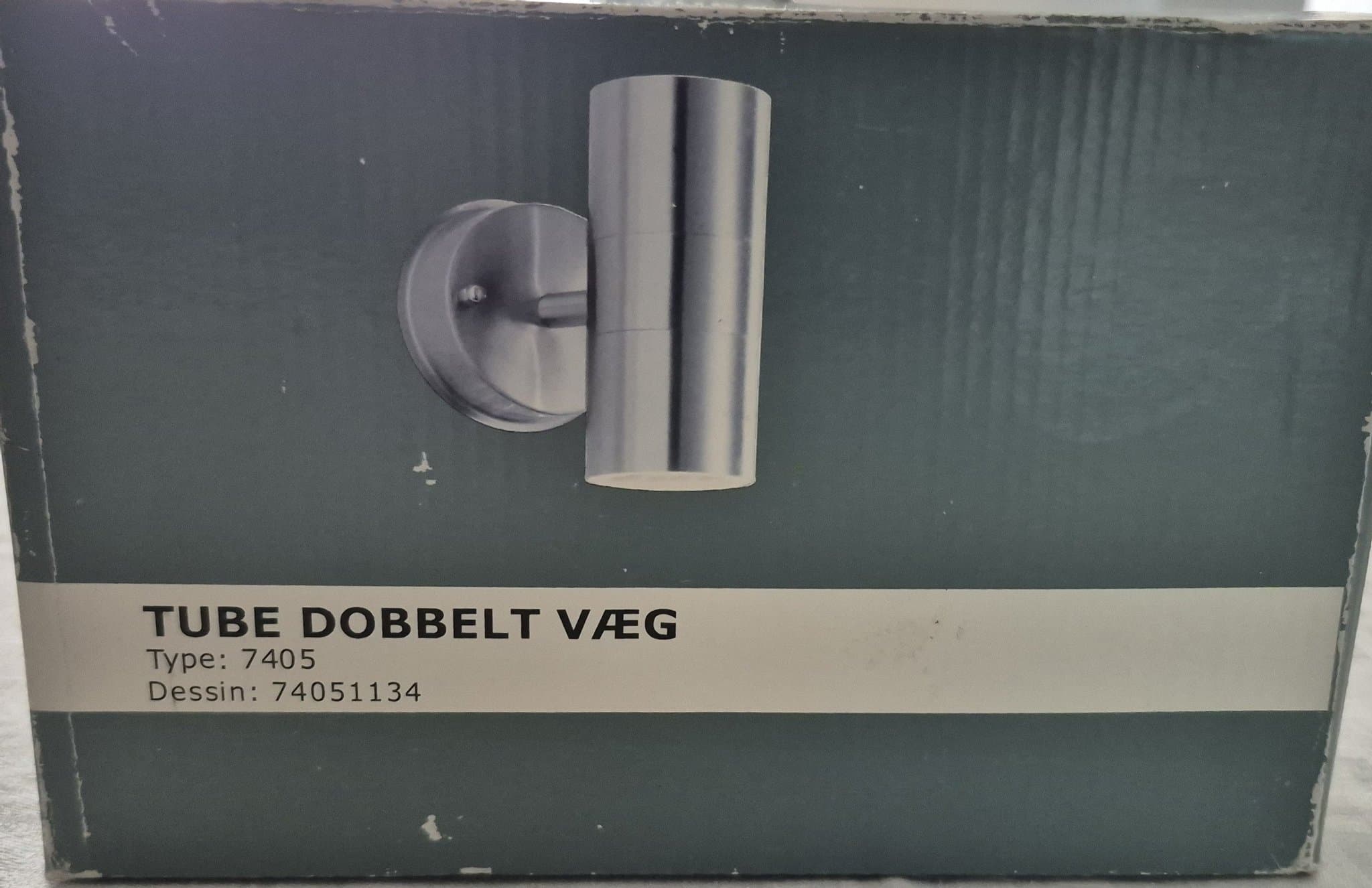 Nordlux "Tube" Vägglampa i Rostfritt Stål, GU10, IP54