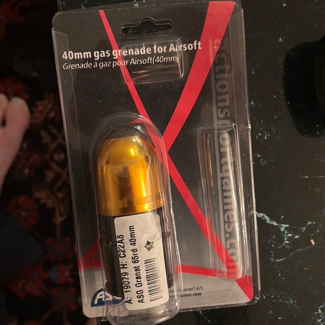 40mm gasgranat för Airsoft