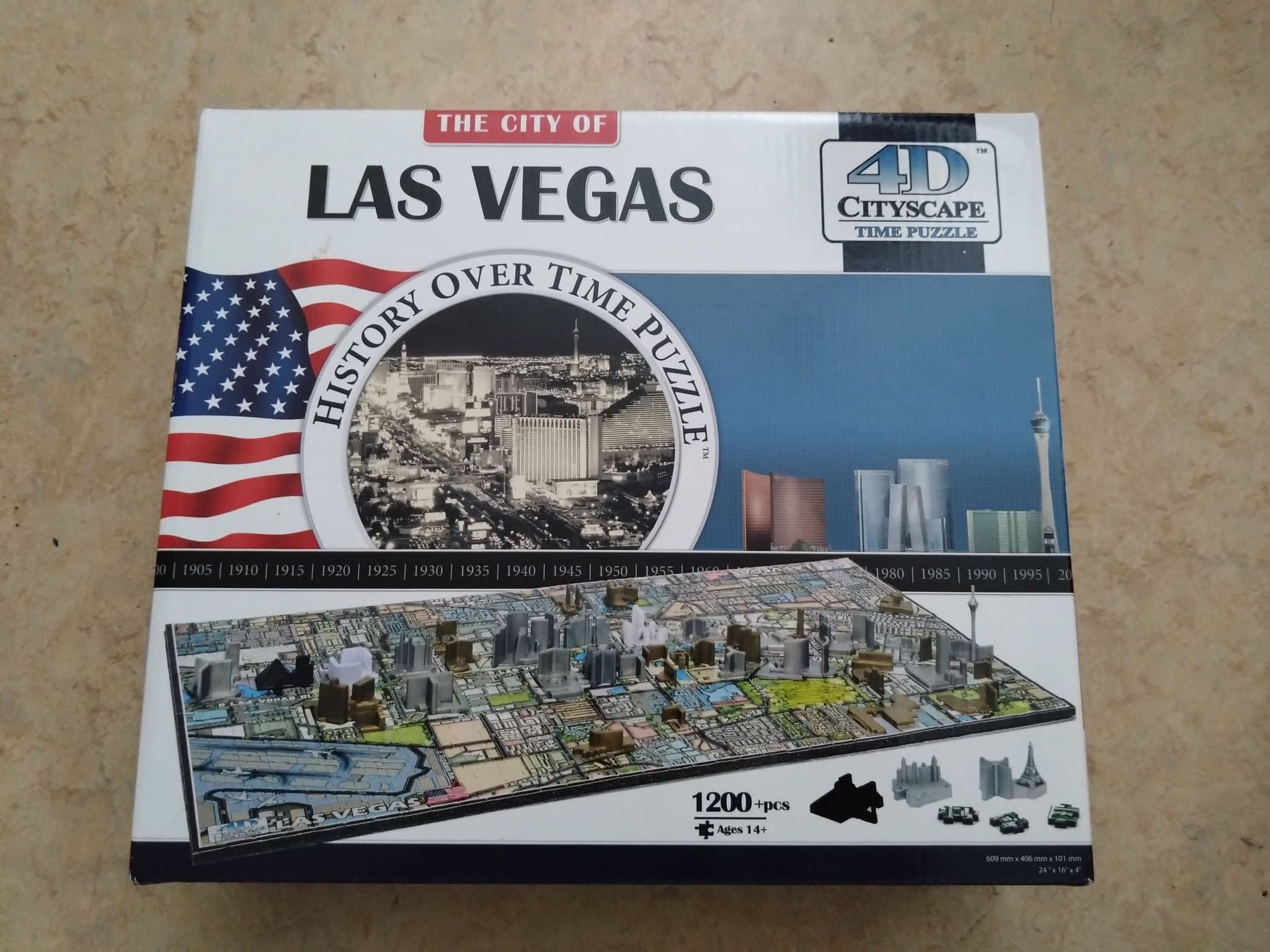 4D Cityscape Las Vegas Time Puzzle 1200 pcs