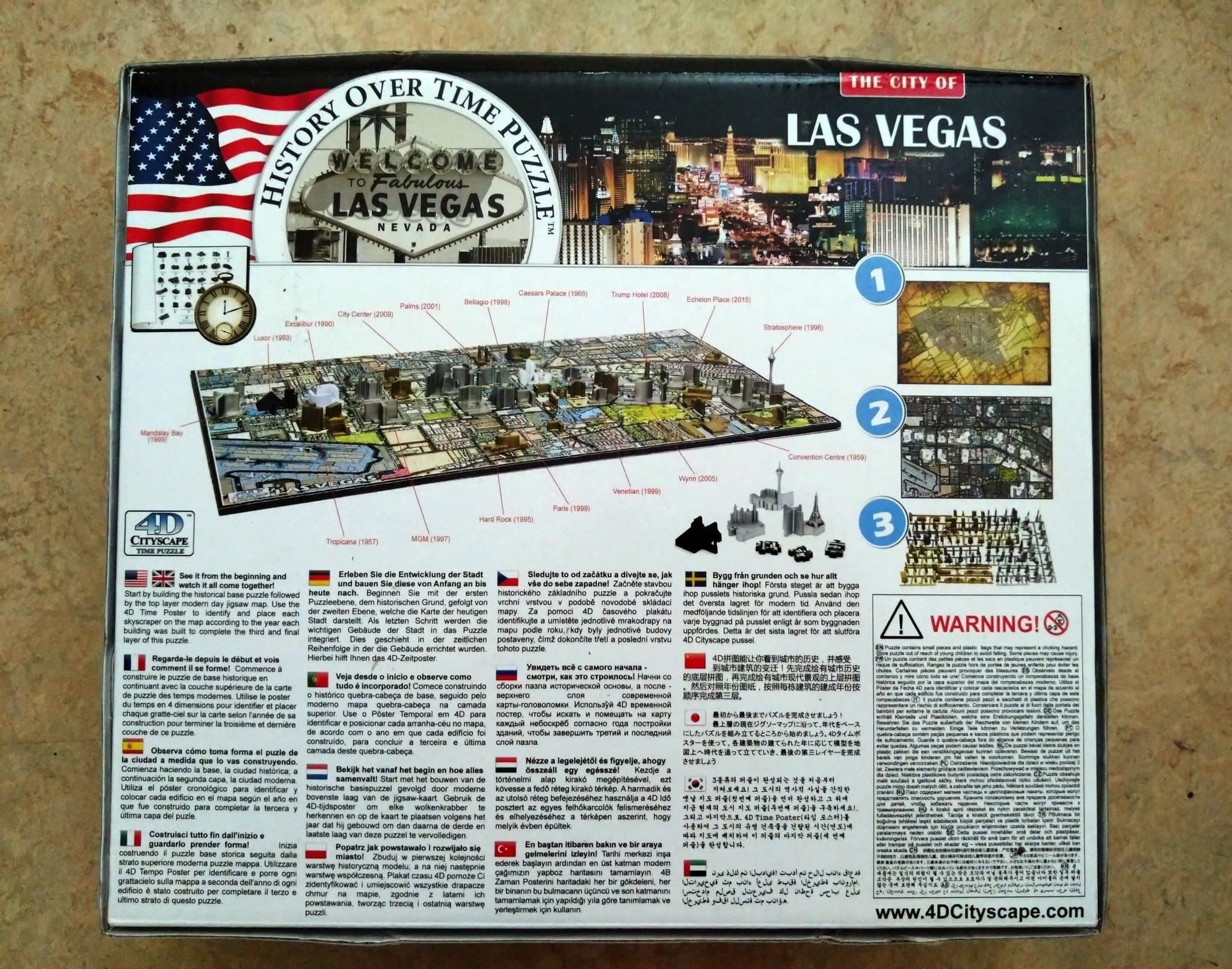4D Cityscape Las Vegas Time Puzzle 1200 pcs