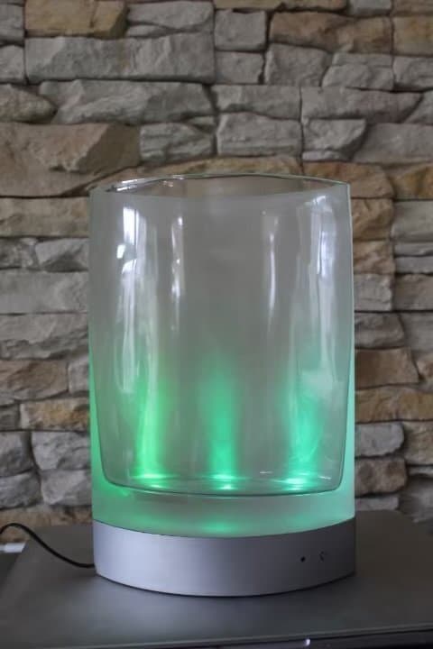 Vintage Ikea IKEA Lysfalla LED-blomvas, lampa med färggradient 3 olika färger