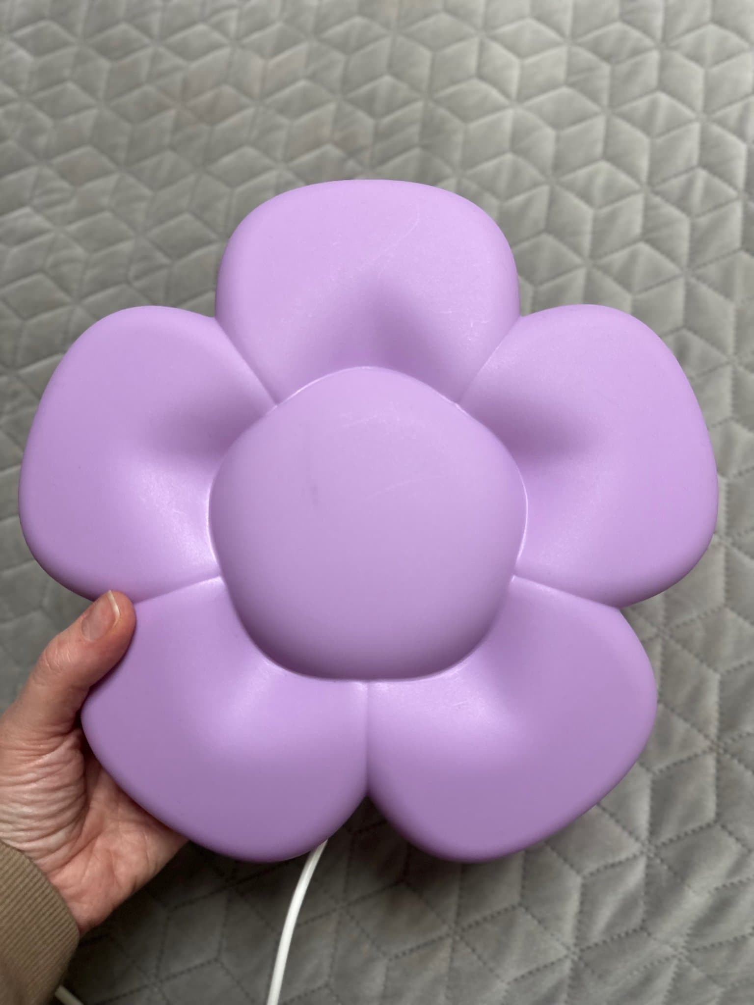 IKEA UPPLYST LED Vägglampa Lila Blomma