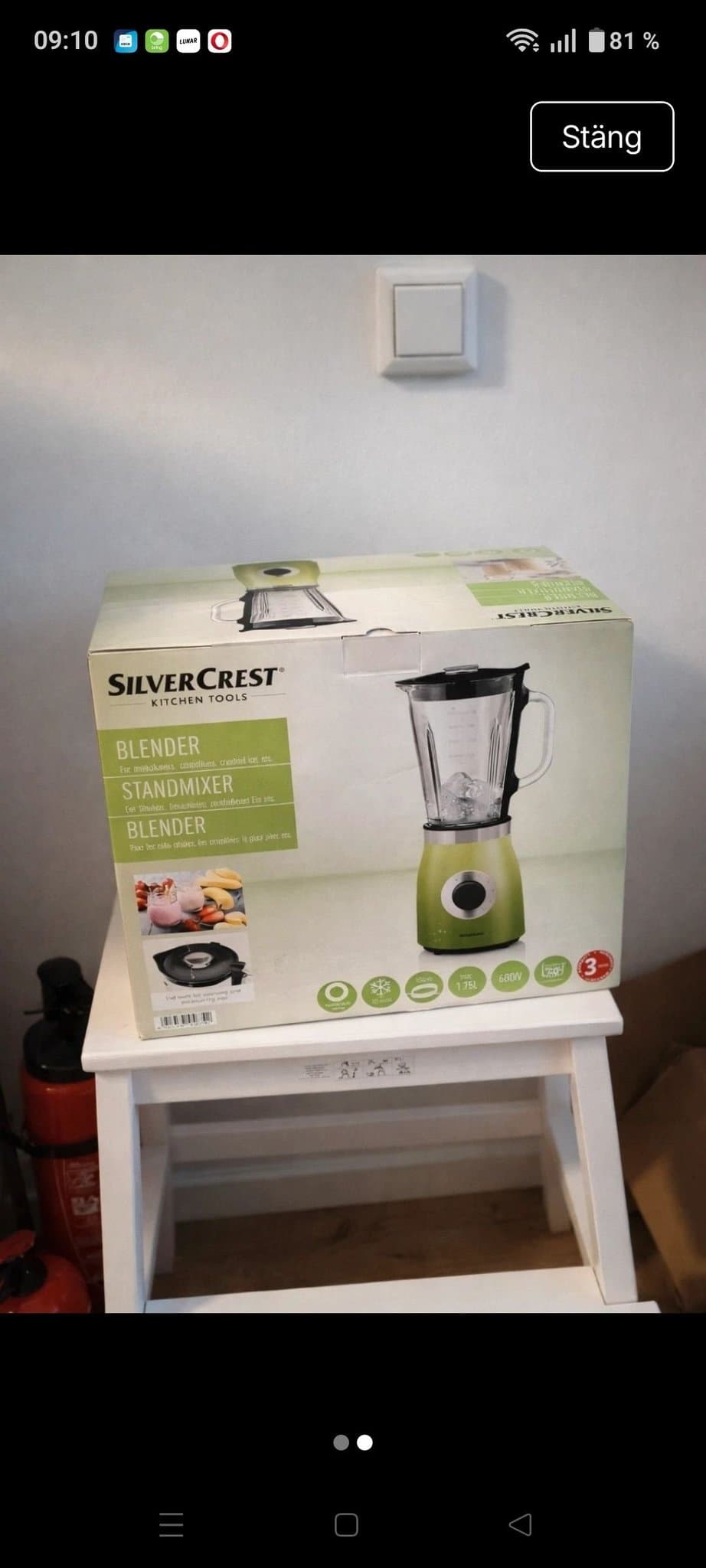 SilverCrest Blender 600W – Ny i Kartong