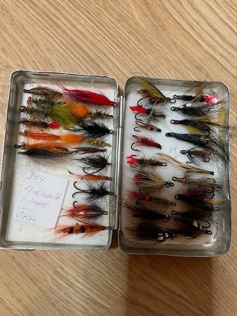Öring och laxflugor på dubbelkrok 23st +6 enkel_____________344