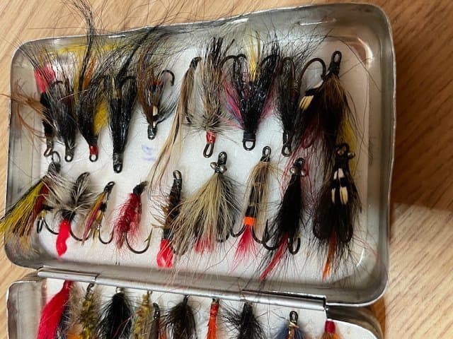 Öring och laxflugor på dubbelkrok 23st +6 enkel_____________344