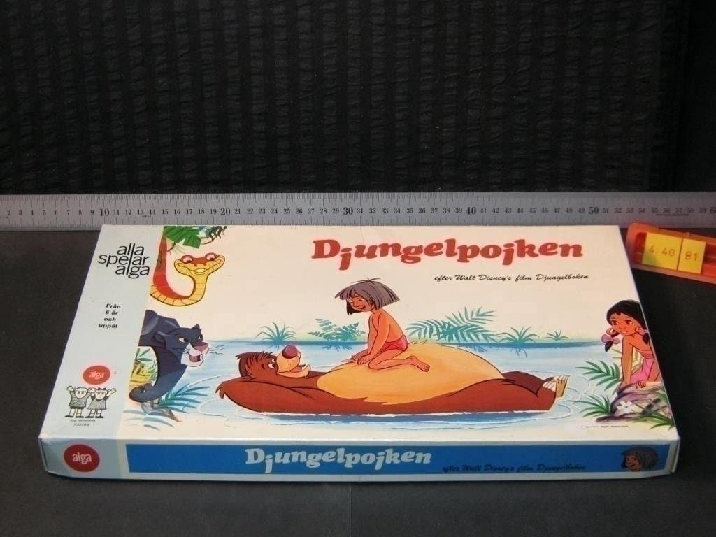 Djungelpojken, blåstrip, Alga, Komplett b/b
