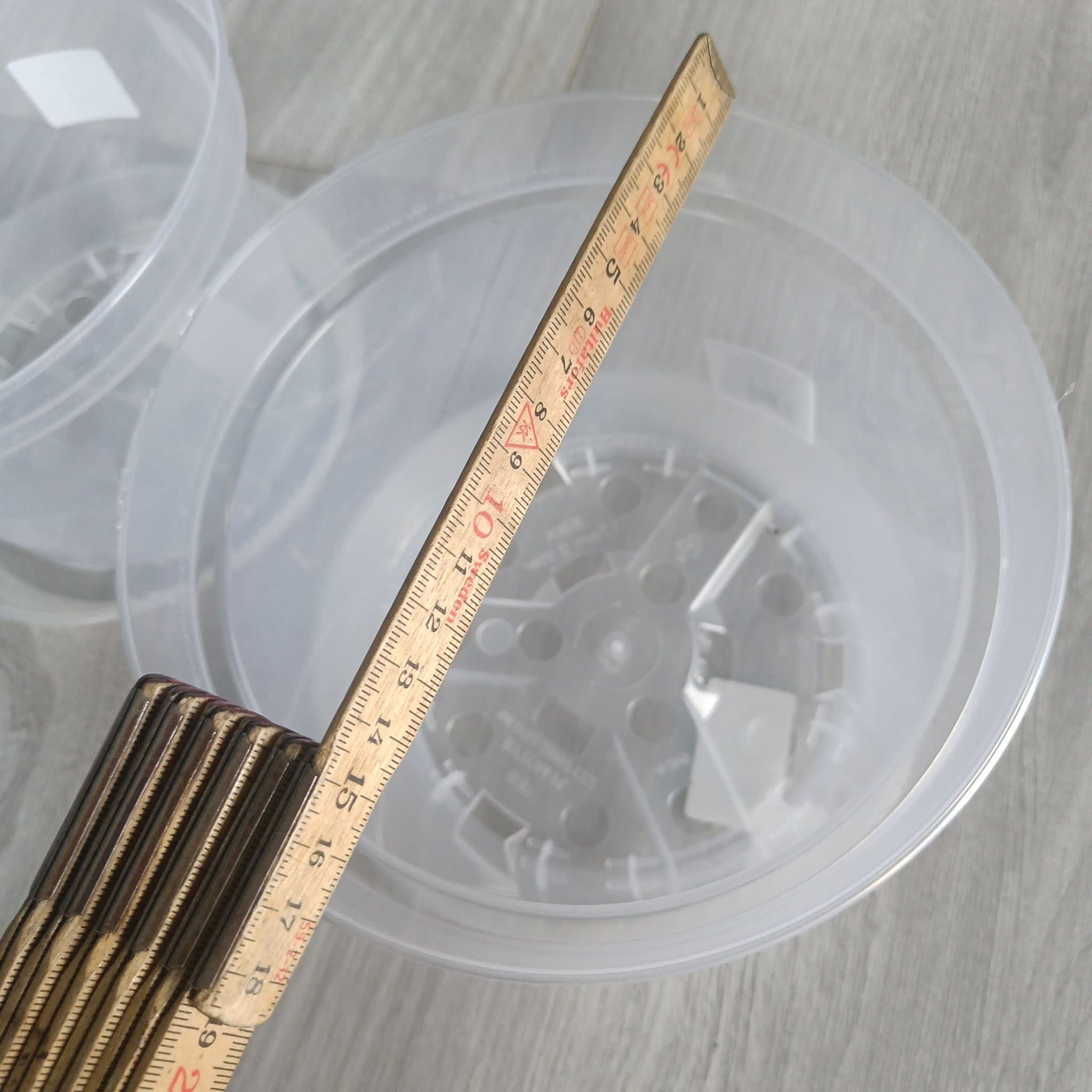 Klart transparent växtkrukeset om 2 - 17 cm diameter no.1