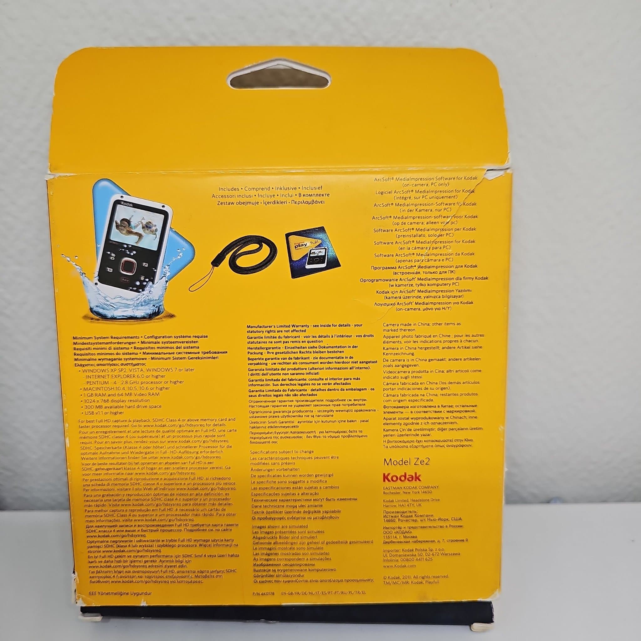 Kodak PlayFull ZE2 vattentät videokamera