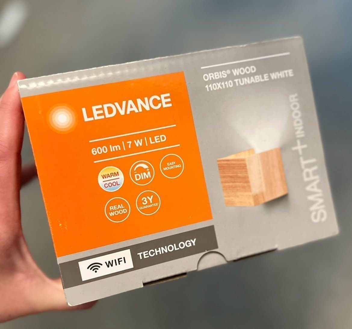 NY LEDVANCE Orbis Wood Vägglampa