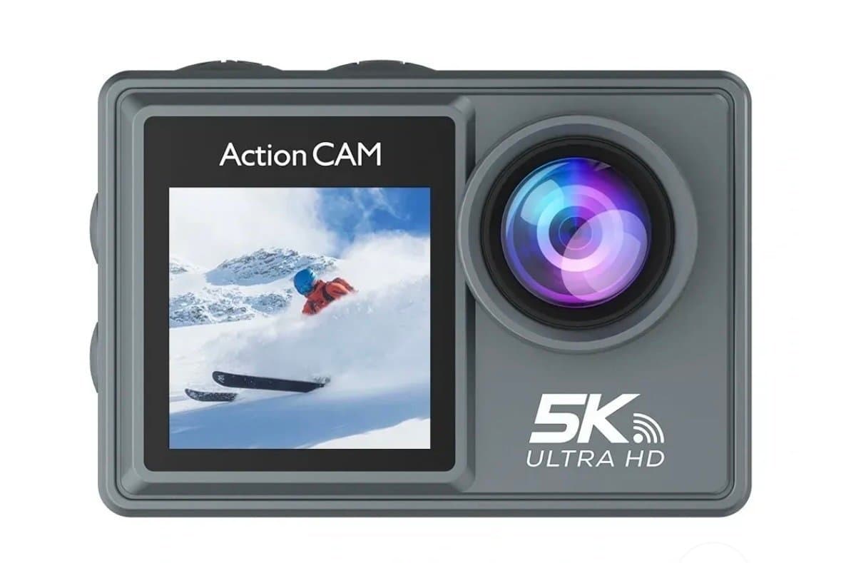 Glaciva Actionkamera med extra minneskort, batteri och selfi-stick