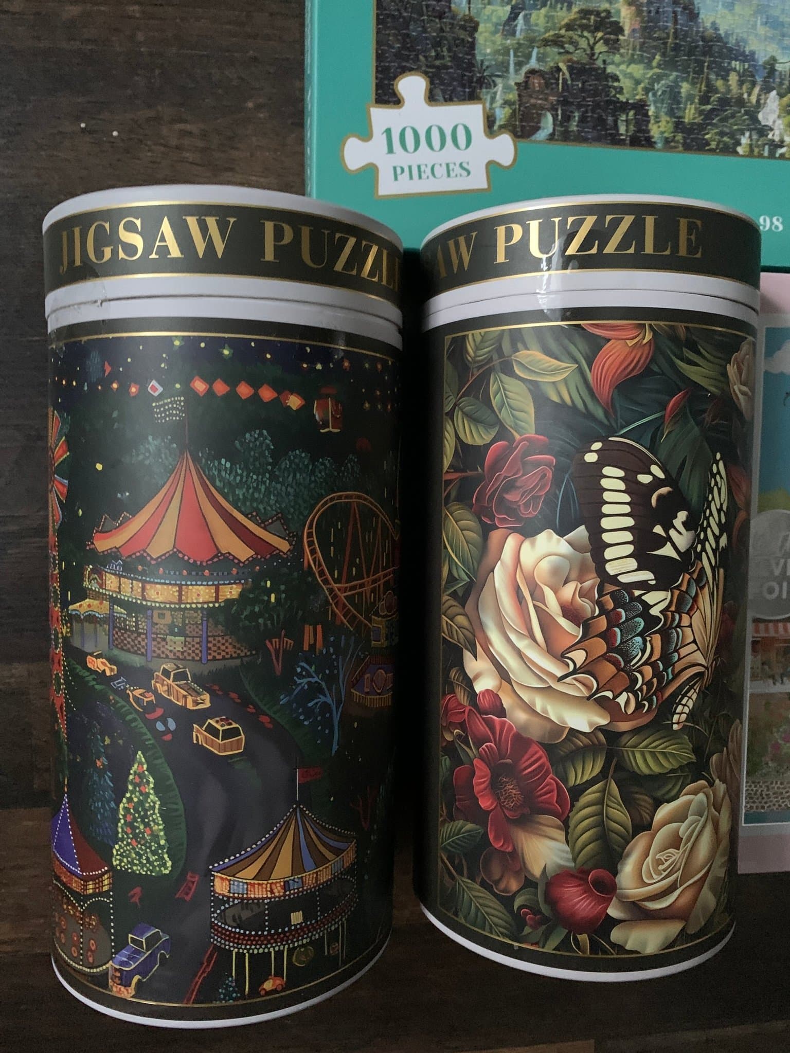 Helt nytt Pysselset - 4 Stycken Pussel och 2 Stycken Diamond Painting