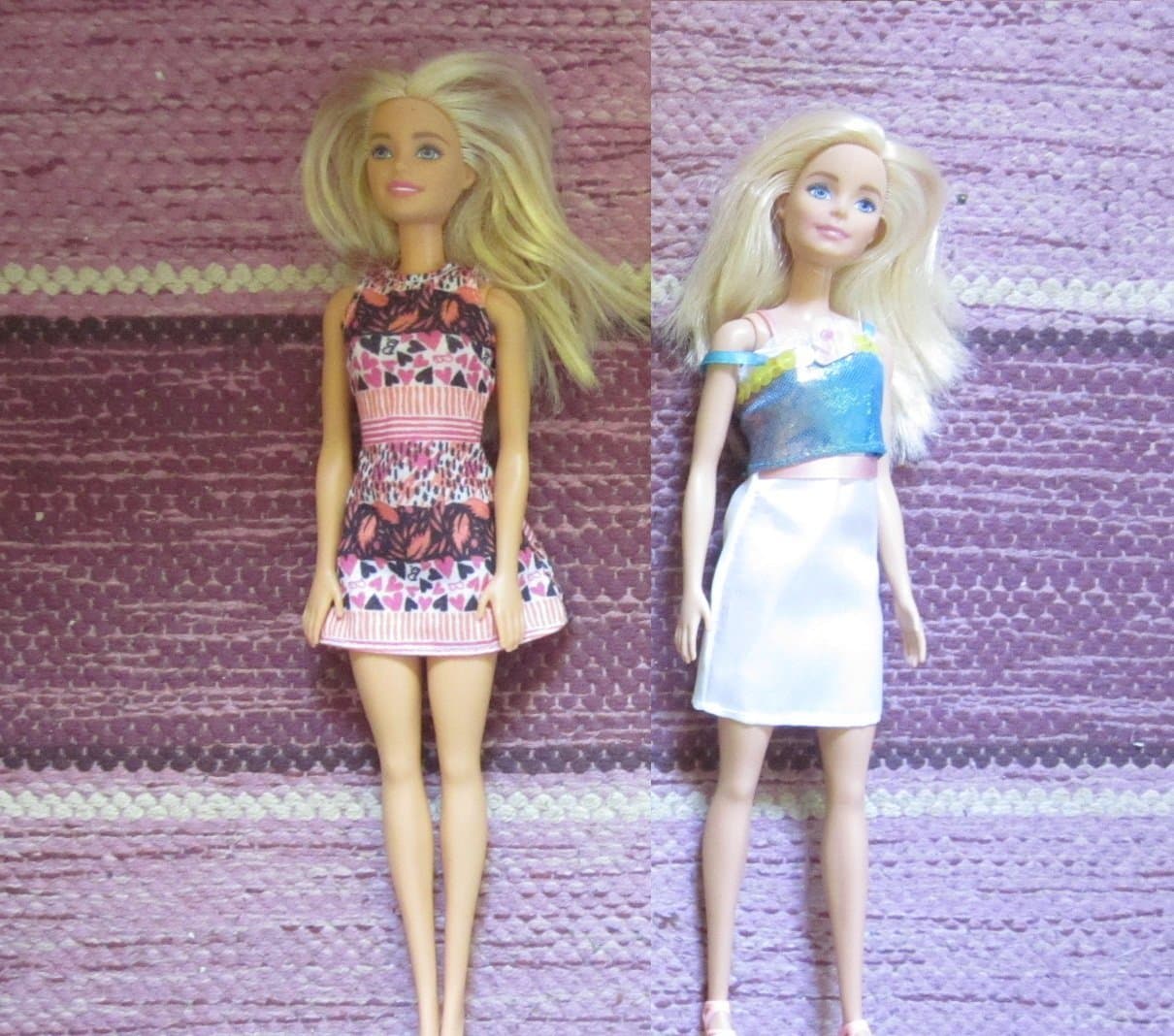 Två Blonda Barbie Dockor i fint skick!