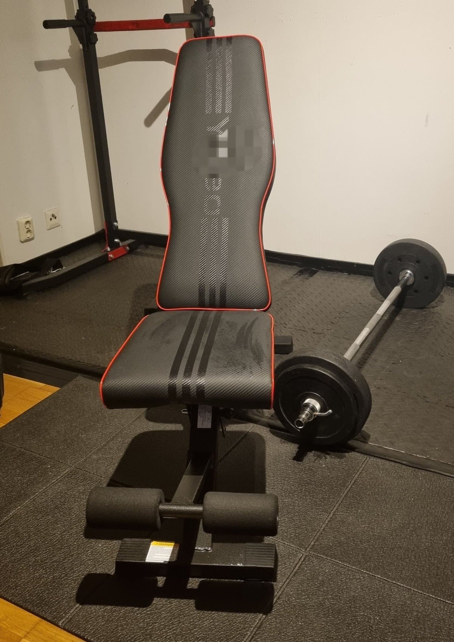 Träningsbänk - Justerbar bänkpress – Hopfällbar – Stabil