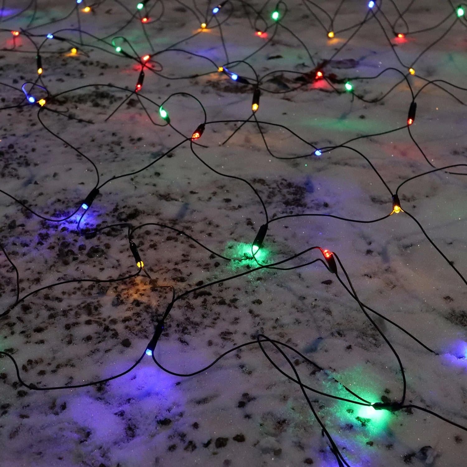 LED ljusnät 2x1 m 90 lampor, multifärgat