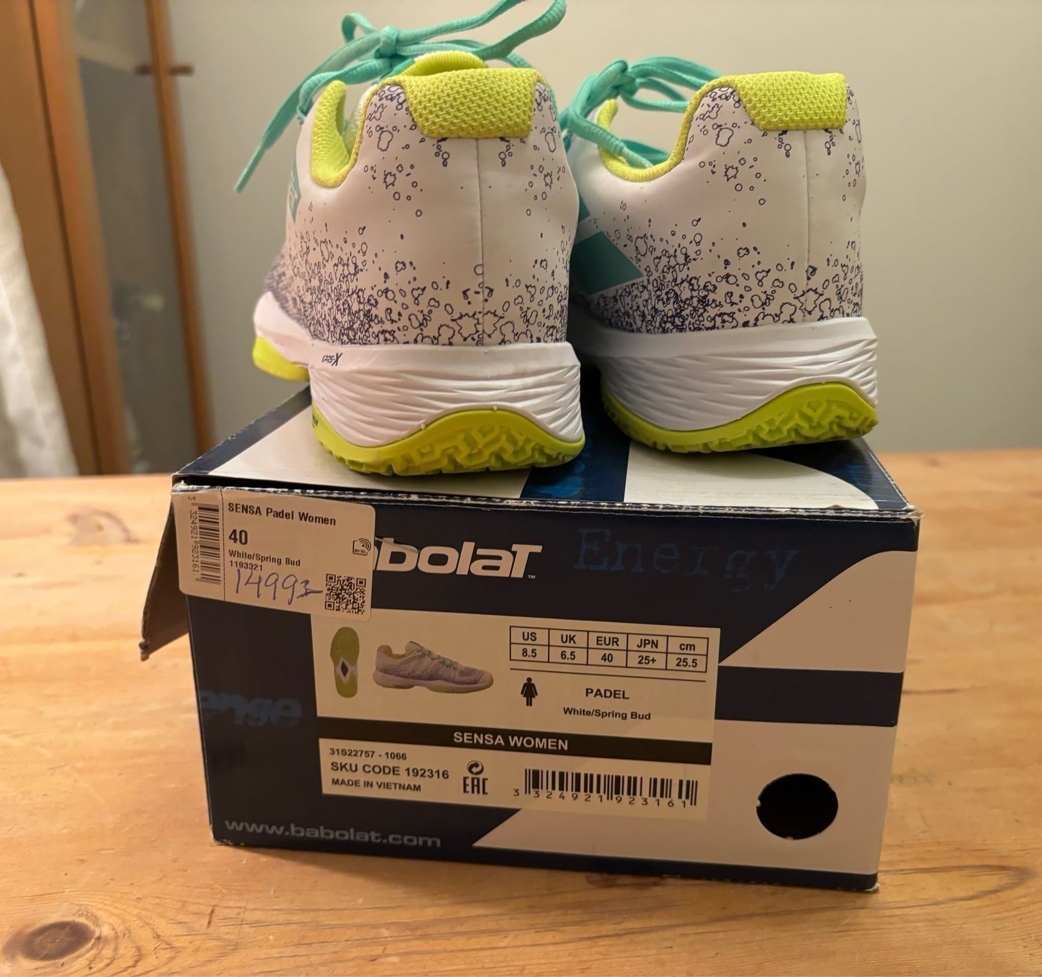 Babolat Sensa Padel Kvinnor Skor Storlek 40 julklapp