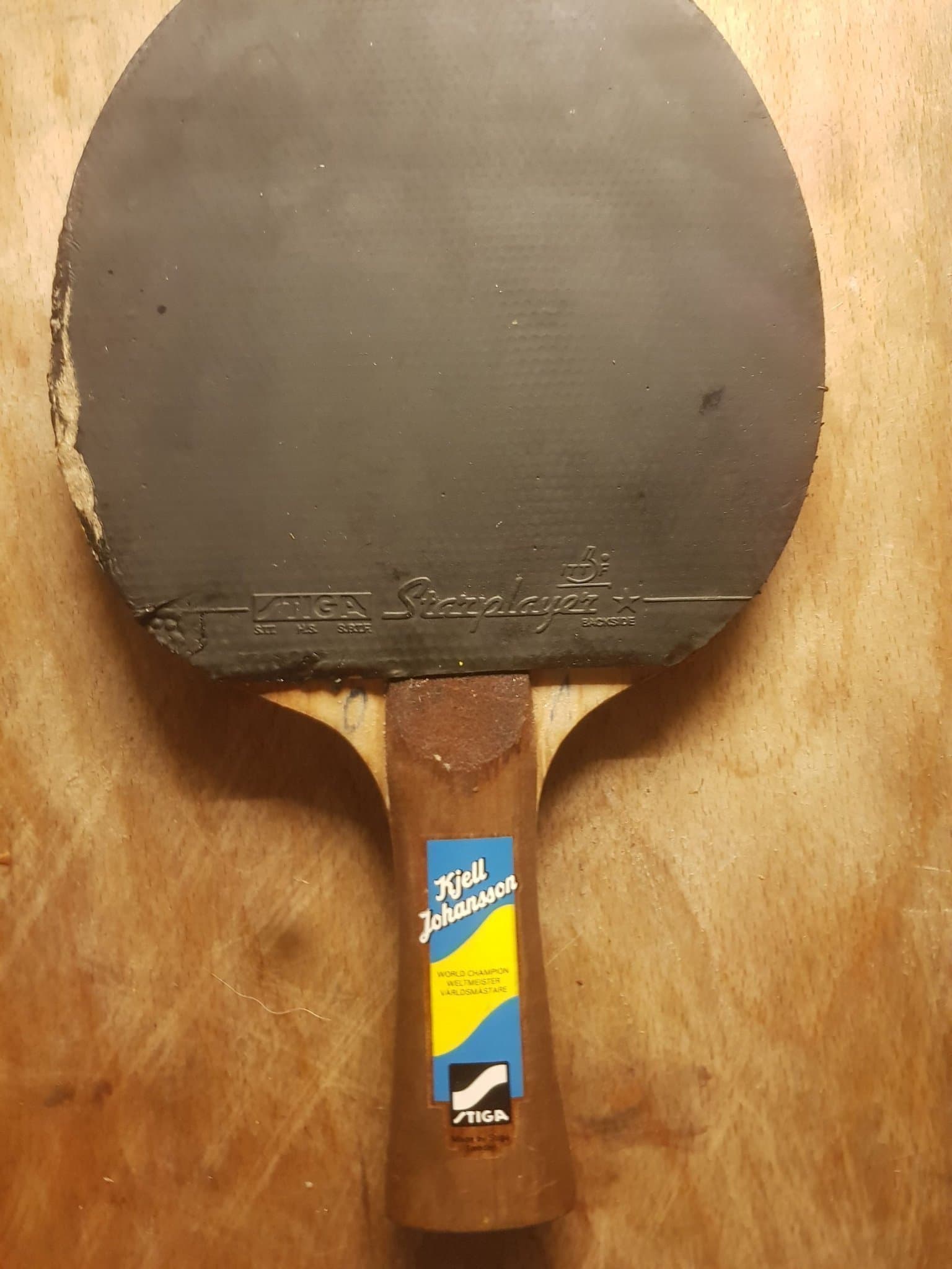 2 Retro Pingis Racketar; Stiga Starplayer Kjell Johansson+Double Fish Pro-Isha.