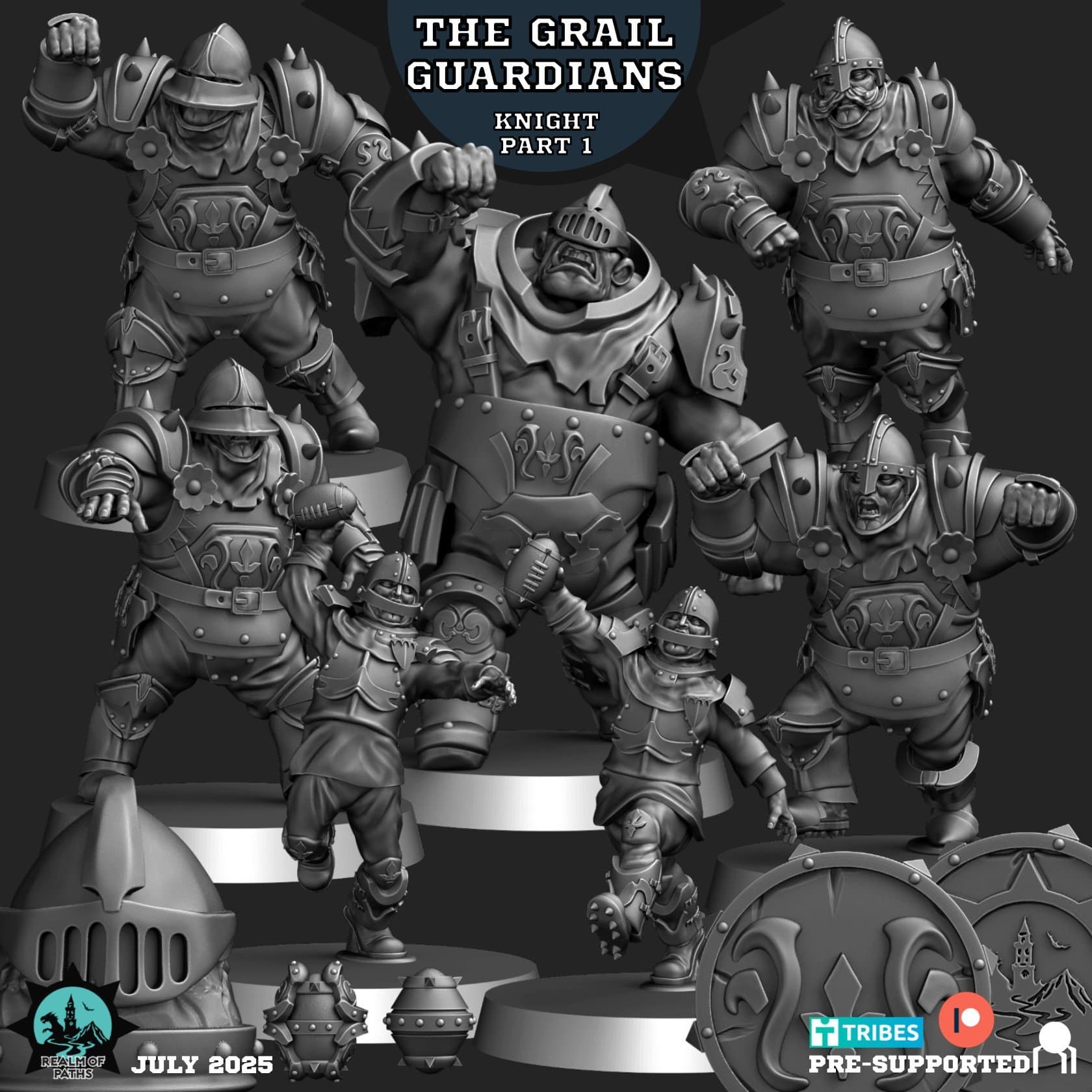 ”The Grail Guardians”Knight 1, Blood Bowl,Dungeon bowl Fantasy football