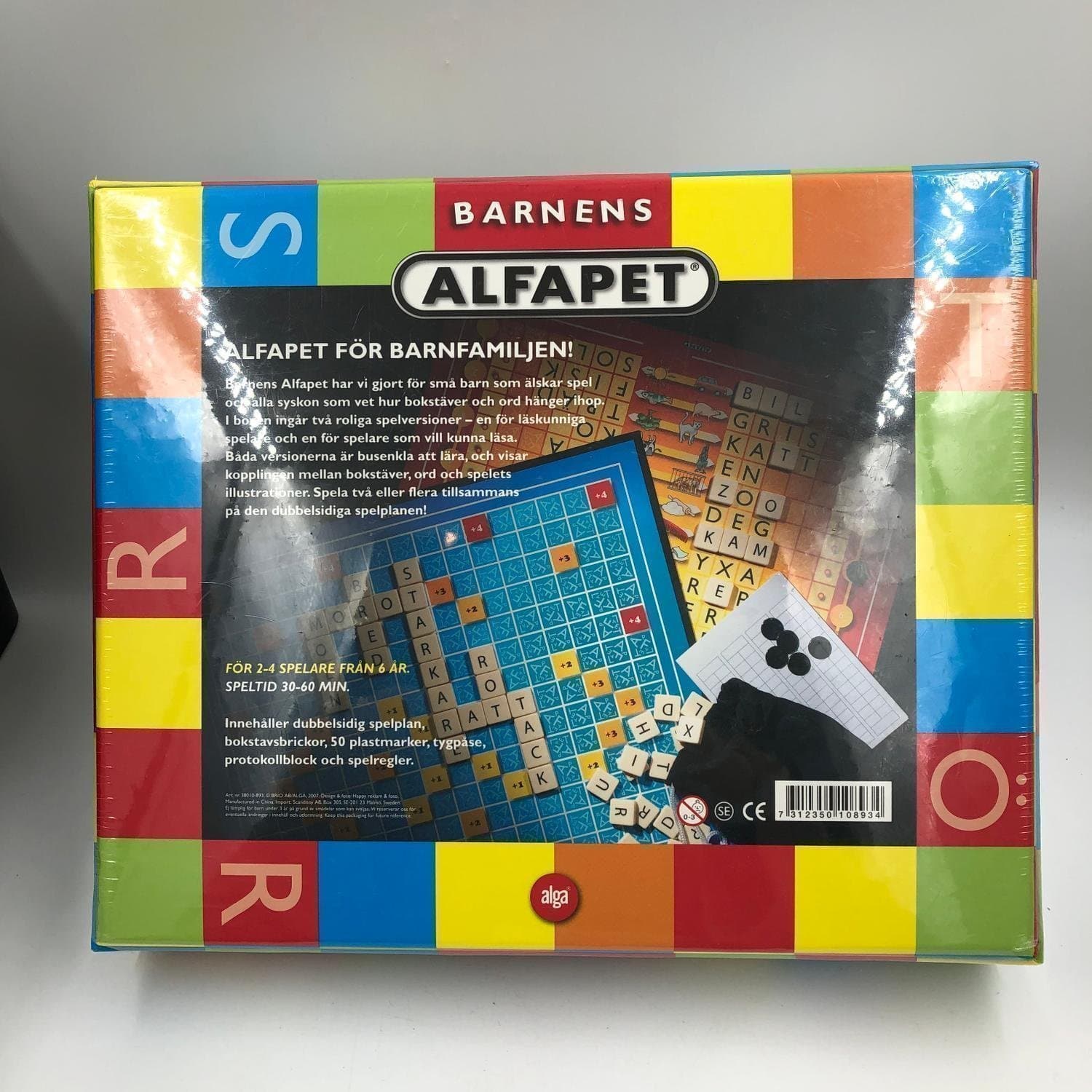 Barnens Alfapet ALGA NYTT 2007 år Inplastat