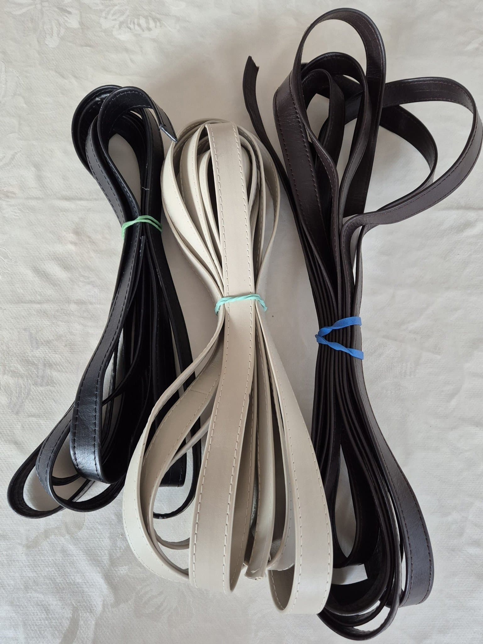 Läderband Hantverk Hobby Arbeta med skinnprodukter Äkta Skinn Nya Svart Brun Grå