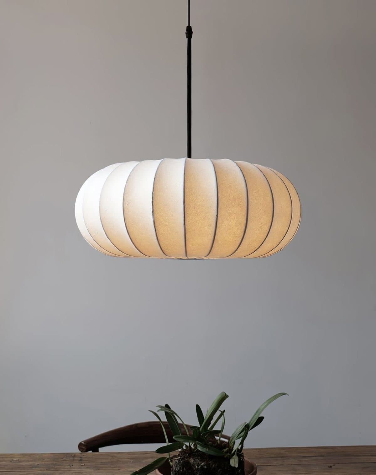 Pumpkin Glow pendellampa Ø40 cm – Modern taklampa med mjukt ljus
