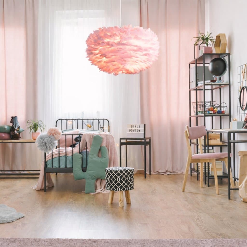 Lufira Pink pendellampa Ø40 – Stilren rosa taklampa