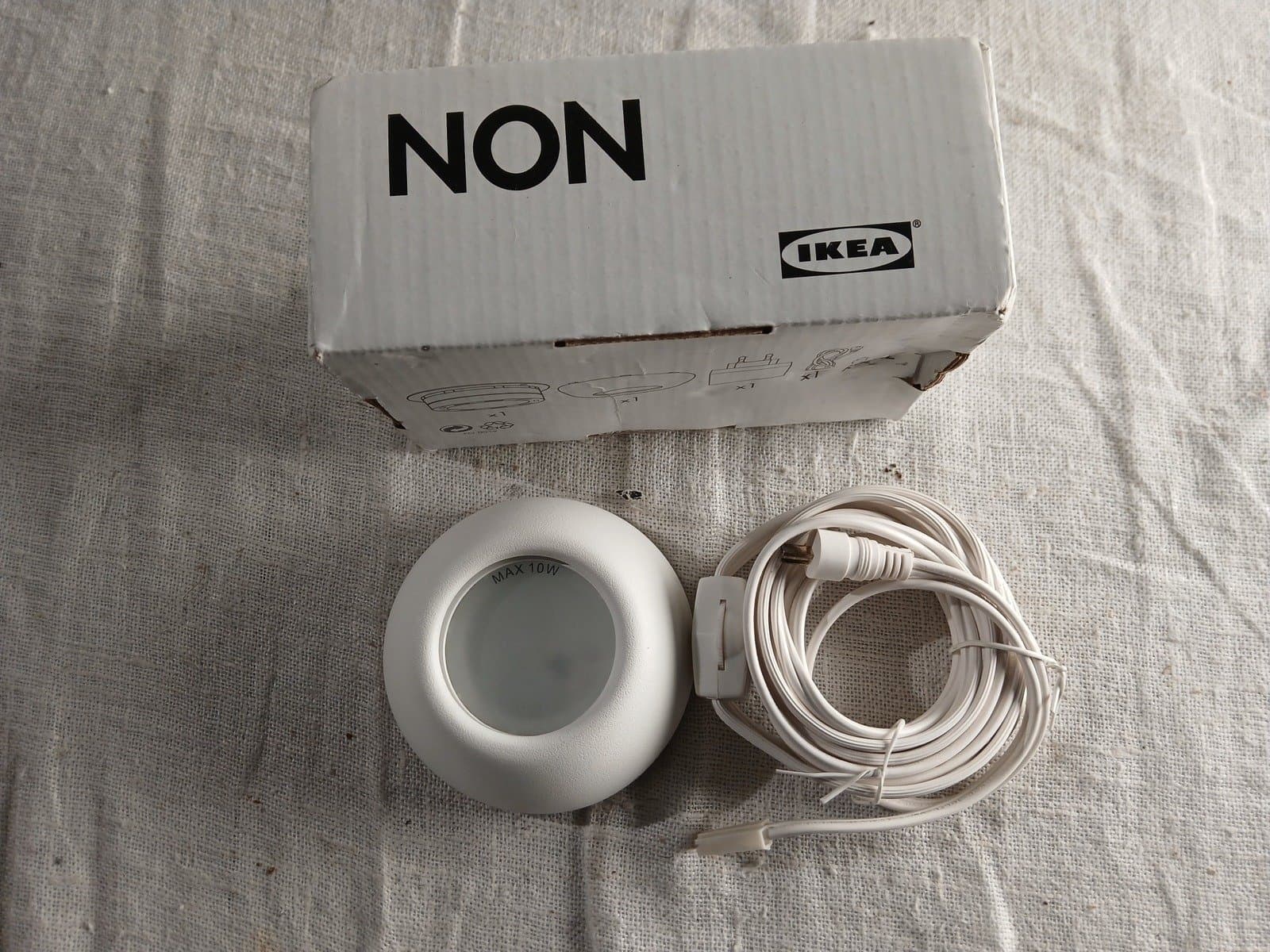 IKEA NON Spot 0244 – 10W Halogen – Reservedel til kjøkken/skap (Hvit)