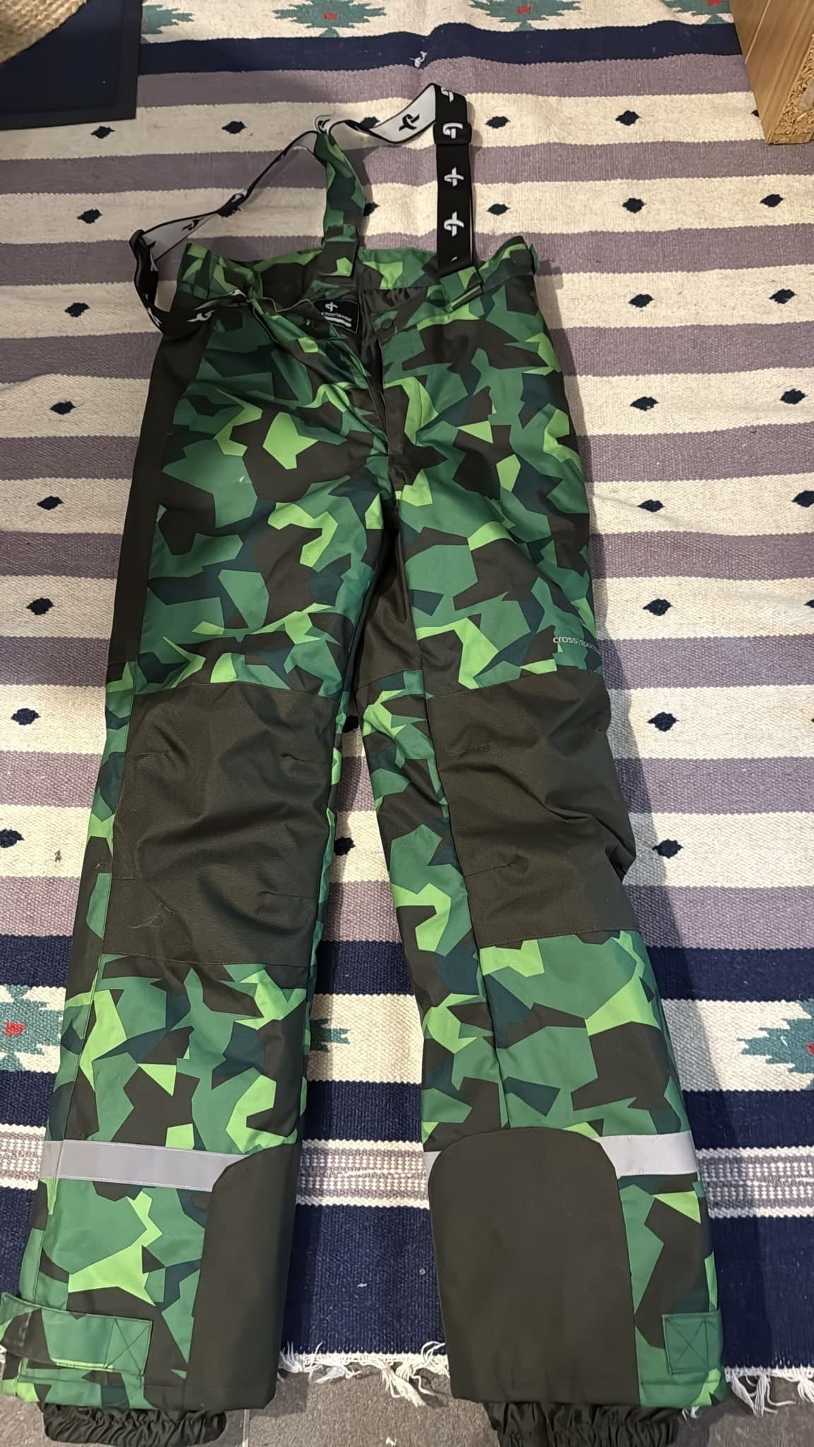 Cross Sportswear gröna skidbyxor, storlek 170-176