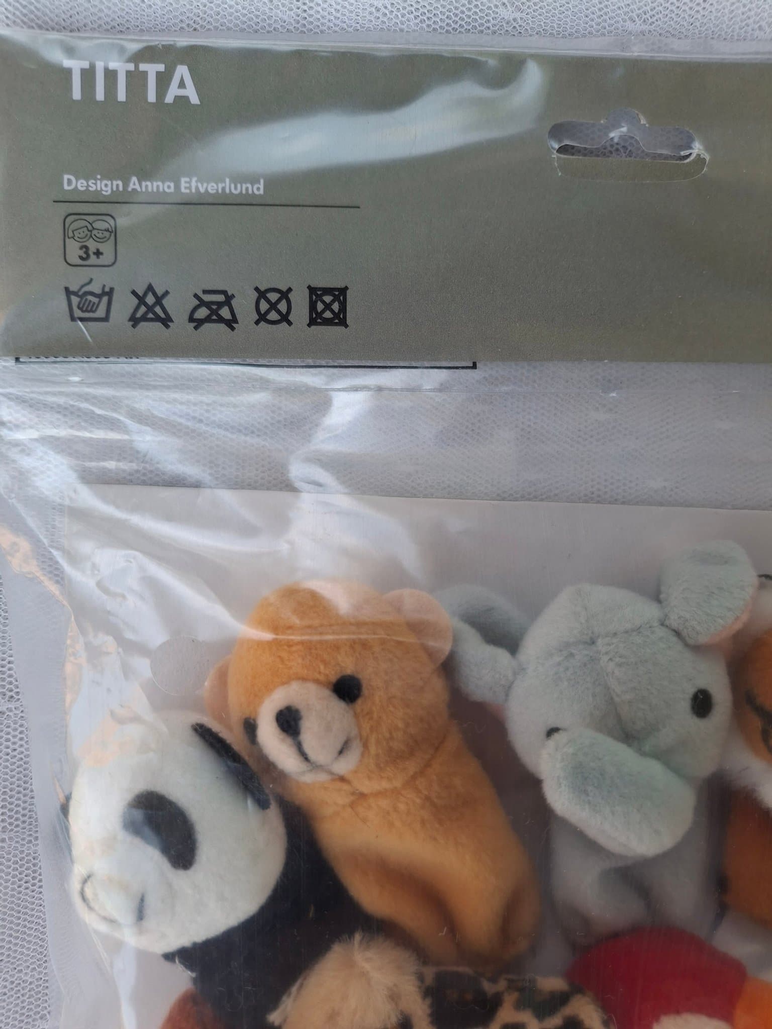 BABYSHOWER present TITTA - Ikea 10 finger puppets unopened packaging vintage