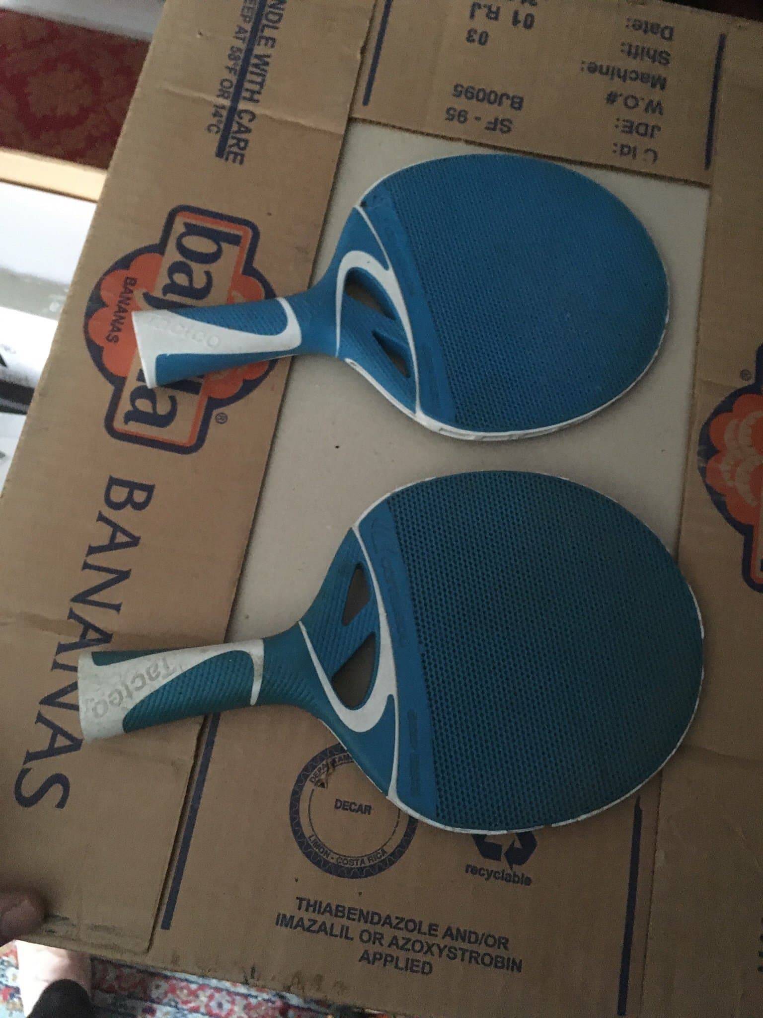 Bordtennisracketar, 2 st