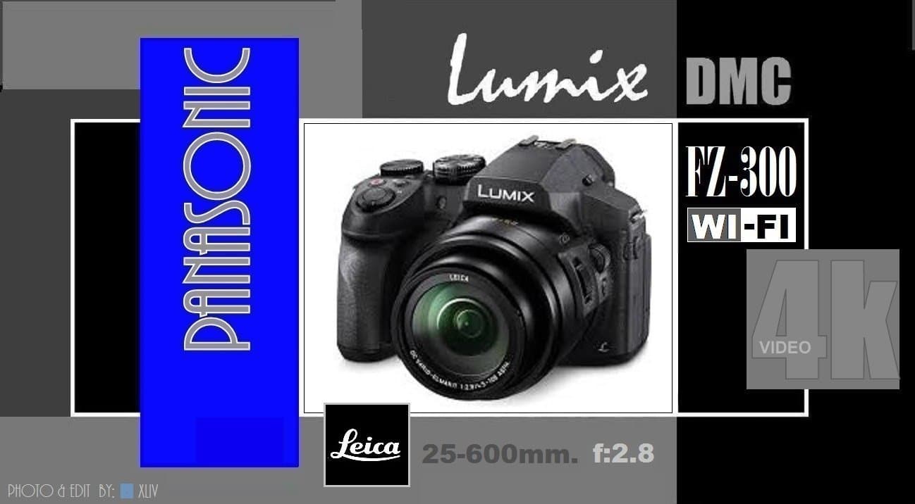 Panasonic LUMIX FZ300 mycket bra skick, med B+W UV filter