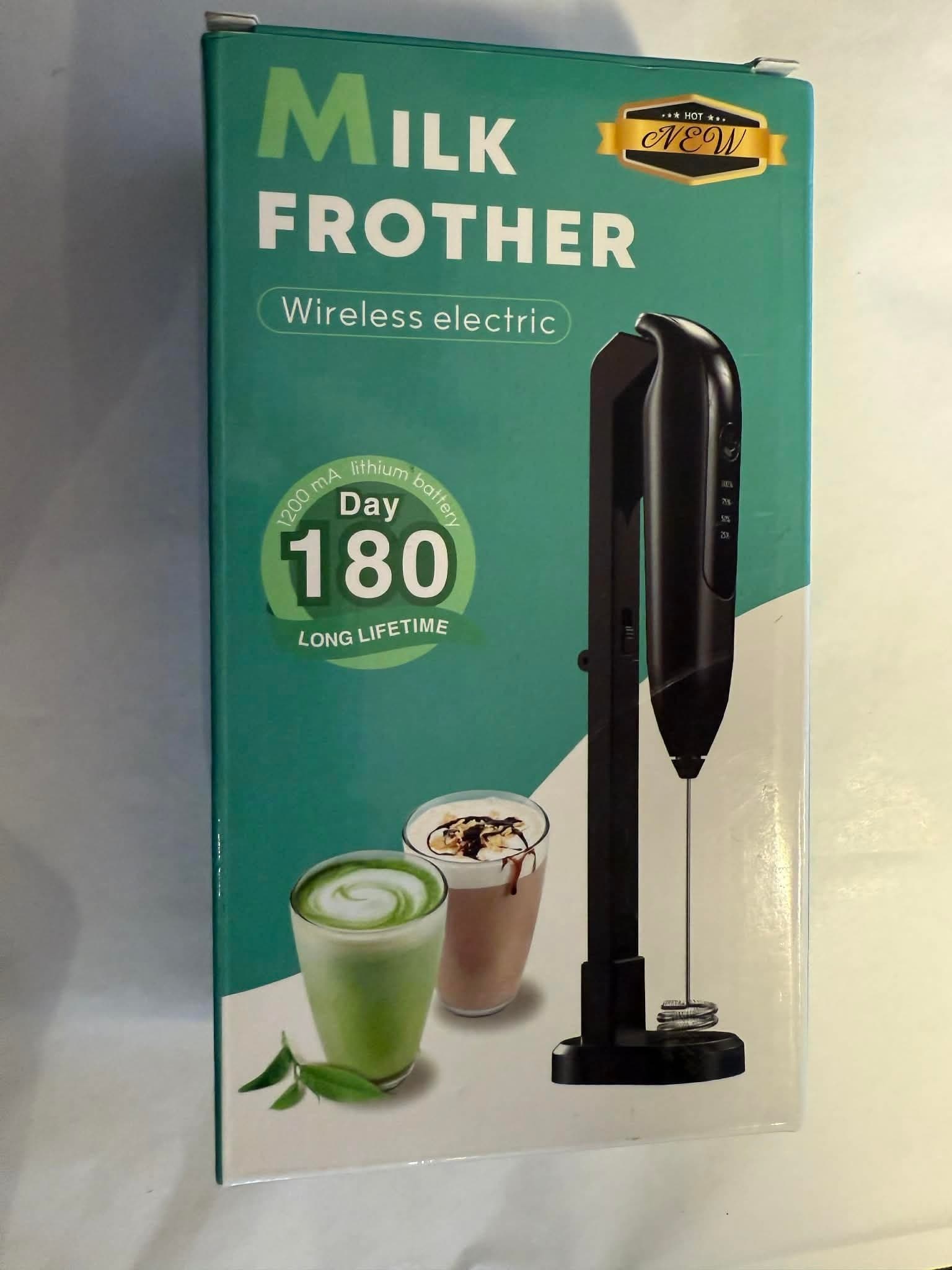 Mini Blender Mjölkskummare Handhållen Skummare Elektrisk Dryckesblandare - Svart